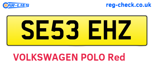 SE53EHZ are the vehicle registration plates.