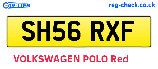 SH56RXF are the vehicle registration plates.