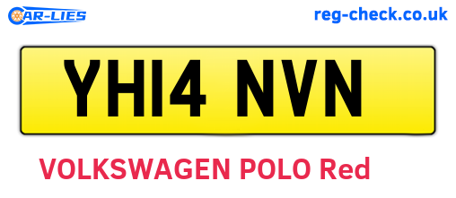 YH14NVN are the vehicle registration plates.