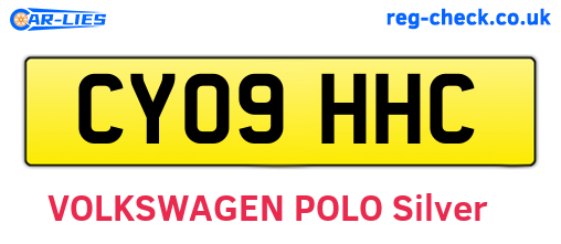 CY09HHC are the vehicle registration plates.