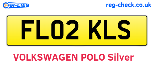 FL02KLS are the vehicle registration plates.