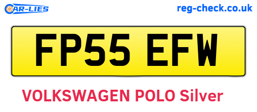 FP55EFW are the vehicle registration plates.