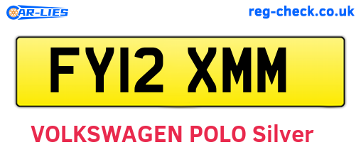 FY12XMM are the vehicle registration plates.