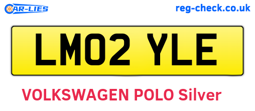 LM02YLE are the vehicle registration plates.