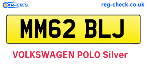 MM62BLJ are the vehicle registration plates.