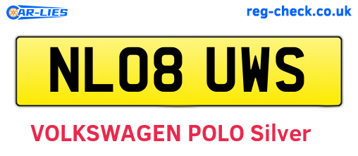 NL08UWS are the vehicle registration plates.