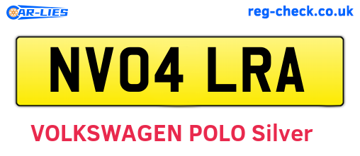 NV04LRA are the vehicle registration plates.