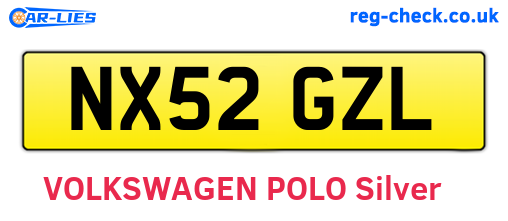 NX52GZL are the vehicle registration plates.