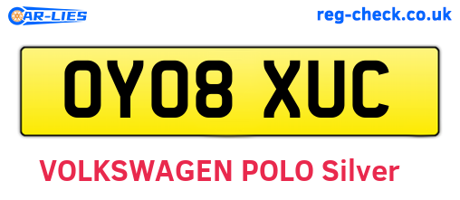OY08XUC are the vehicle registration plates.