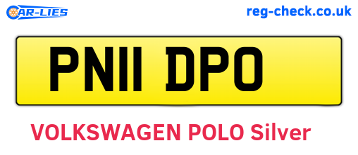 PN11DPO are the vehicle registration plates.