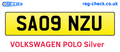SA09NZU are the vehicle registration plates.