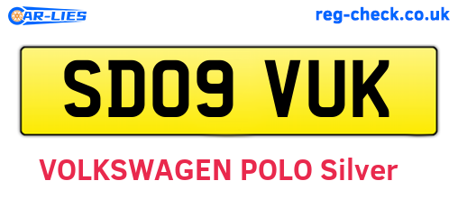 SD09VUK are the vehicle registration plates.