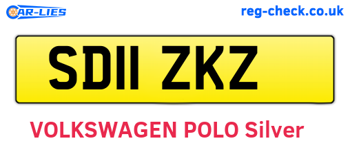 SD11ZKZ are the vehicle registration plates.