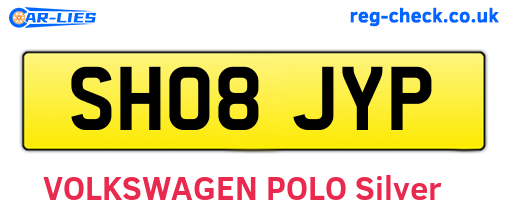 SH08JYP are the vehicle registration plates.