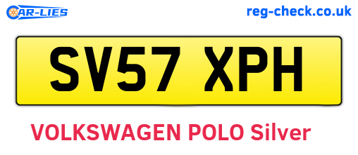 SV57XPH are the vehicle registration plates.