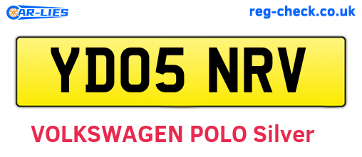 YD05NRV are the vehicle registration plates.