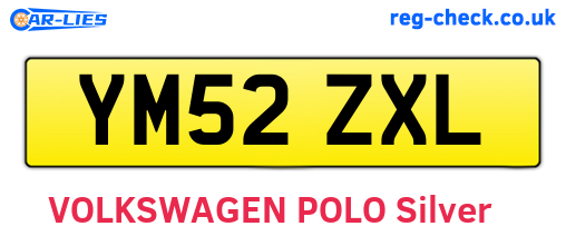 YM52ZXL are the vehicle registration plates.
