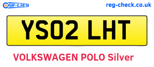 YS02LHT are the vehicle registration plates.