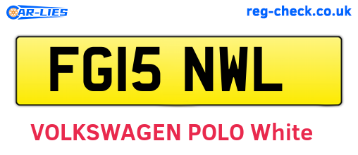 FG15NWL are the vehicle registration plates.
