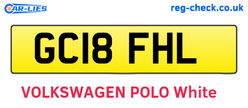 GC18FHL are the vehicle registration plates.