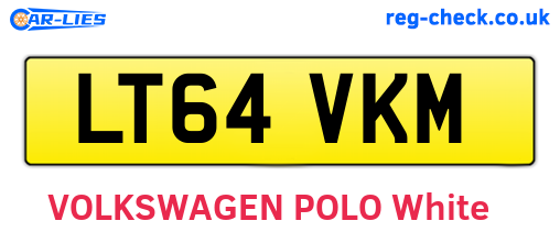 LT64VKM are the vehicle registration plates.