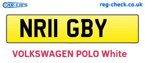 NR11GBY are the vehicle registration plates.