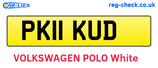 PK11KUD are the vehicle registration plates.