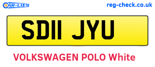 SD11JYU are the vehicle registration plates.