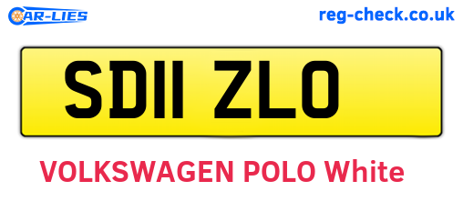 SD11ZLO are the vehicle registration plates.