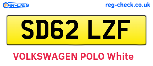 SD62LZF are the vehicle registration plates.