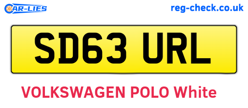 SD63URL are the vehicle registration plates.