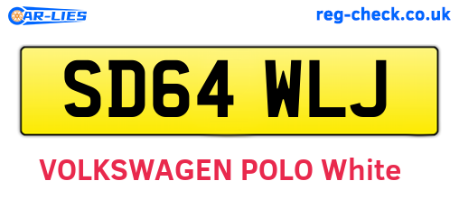 SD64WLJ are the vehicle registration plates.