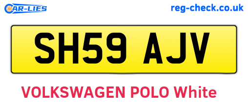 SH59AJV are the vehicle registration plates.