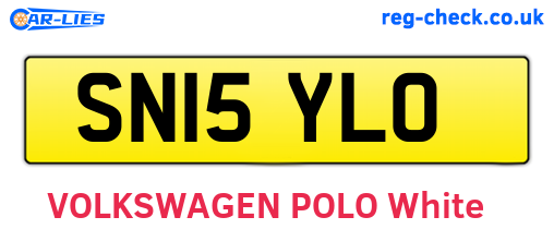 SN15YLO are the vehicle registration plates.