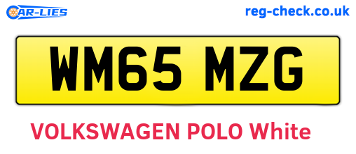 WM65MZG are the vehicle registration plates.