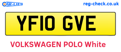 YF10GVE are the vehicle registration plates.