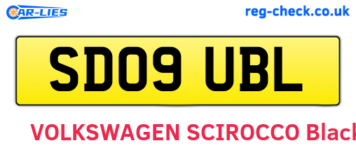 SD09UBL are the vehicle registration plates.