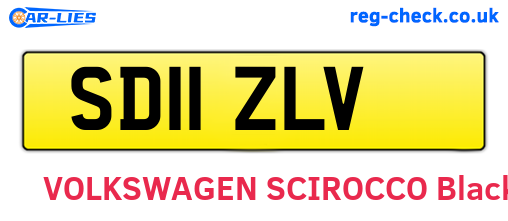 SD11ZLV are the vehicle registration plates.