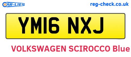 YM16NXJ are the vehicle registration plates.