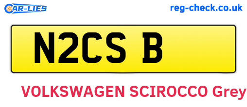 N2CSB are the vehicle registration plates.