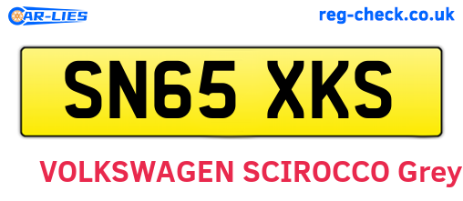 SN65XKS are the vehicle registration plates.
