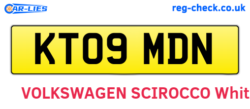KT09MDN are the vehicle registration plates.