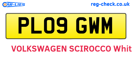 PL09GWM are the vehicle registration plates.