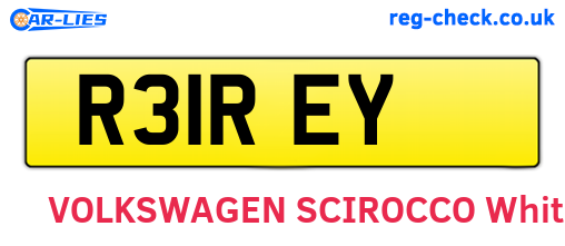 R31REY are the vehicle registration plates.