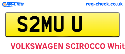 S2MUU are the vehicle registration plates.
