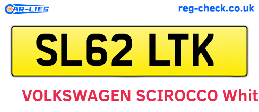 SL62LTK are the vehicle registration plates.