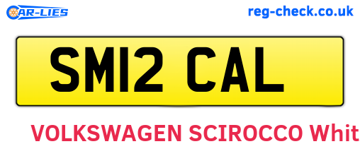 SM12CAL are the vehicle registration plates.
