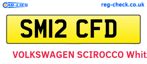 SM12CFD are the vehicle registration plates.