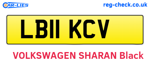 LB11KCV are the vehicle registration plates.
