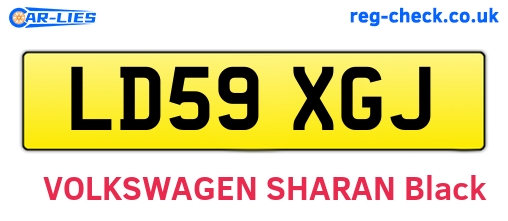 LD59XGJ are the vehicle registration plates.